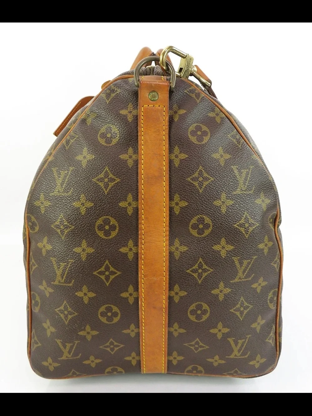 Louis Vuitton Monogram Canvas Keepall Bandoulière Duffle - Brown & Tan